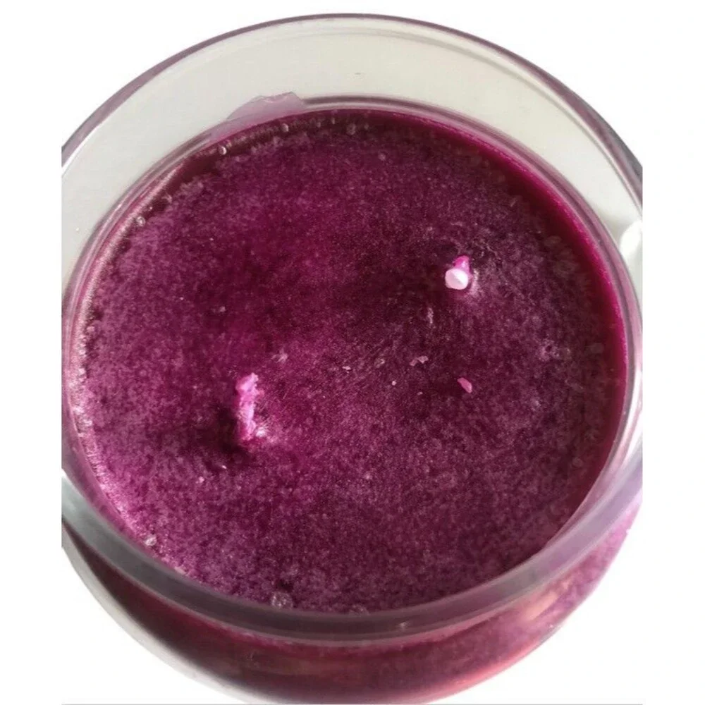 Martha Stewart Tropical Fruit Large Glass Jar Candle 26 Oz Purple Brand New
